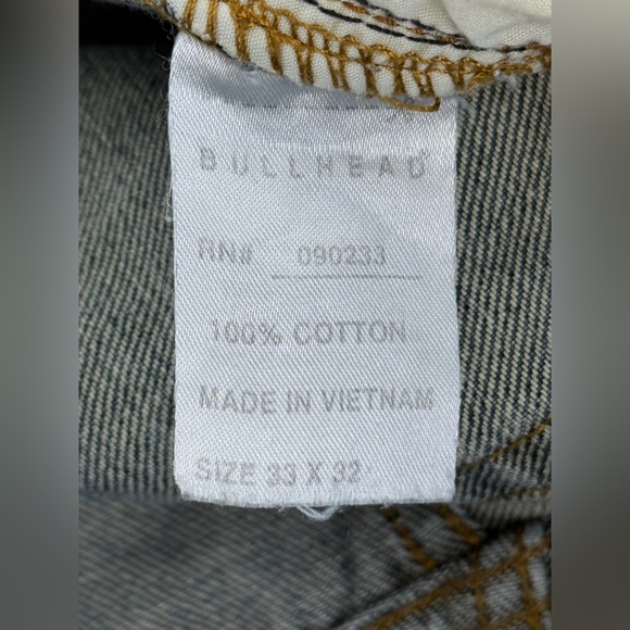 Bullhead Slim Straight Blue Denim Jeans, Men’s Size 33x32, Zip-Fly, Medium Wash - Picture 11 of 14